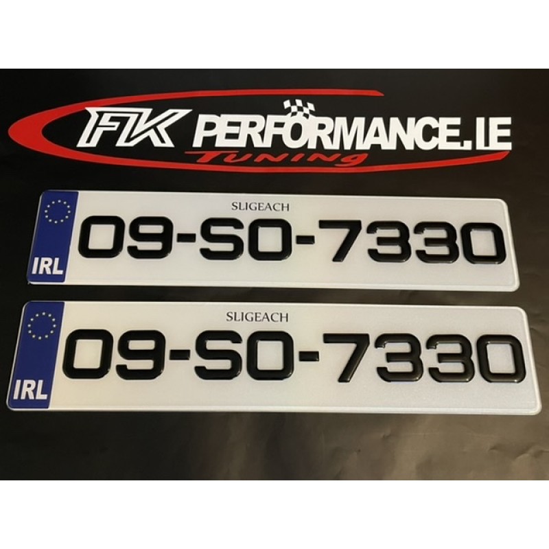 FKGP26 gel number plates 1 pair