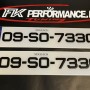 FKGP26 gel number plates 1 pair