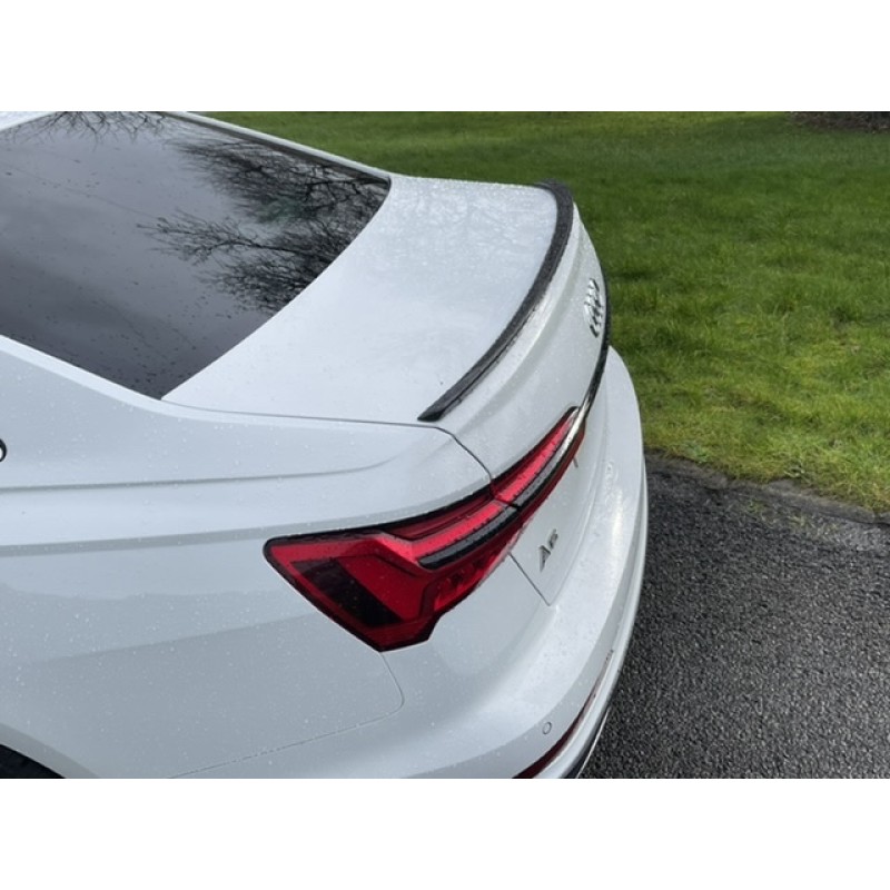 2019 -2022 Audi A6 c8 4dr carbon fibre boot lip spoiler x 1 