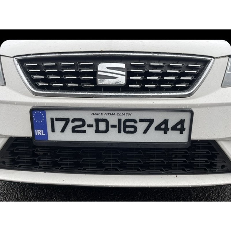 FKGEL123 gel number plates & black surrounds Combo 1 pair