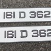 FKGP21 metal plates gel carbon digits with m logo Plates, 1 pair
