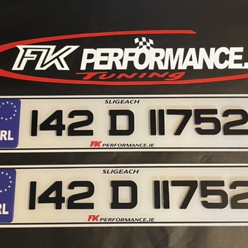 FK4d02 fk 4d stand out registration plates 1 pair FK4d02 fk 4d stand out registration plates 1 pair