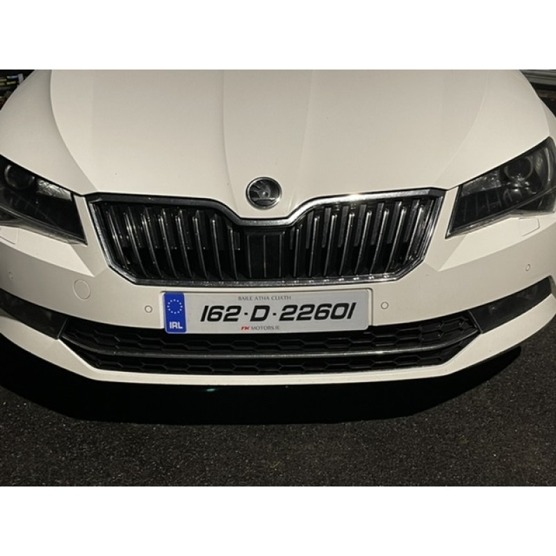 FK013112 italic Number plates with fk logo x 2 