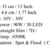 Slim 13” Led light bar white 6500k white 10v - 30v 13”  / 33cm spot & flood combo 90watt 