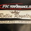 Rollin royalty endless nights Sticker neo chrome , chameleon, rainbow cd effect colour large windscreen