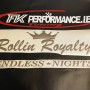 Rollin royalty endless nights Sticker neo chrome , chameleon, rainbow cd effect colour large windscreen
