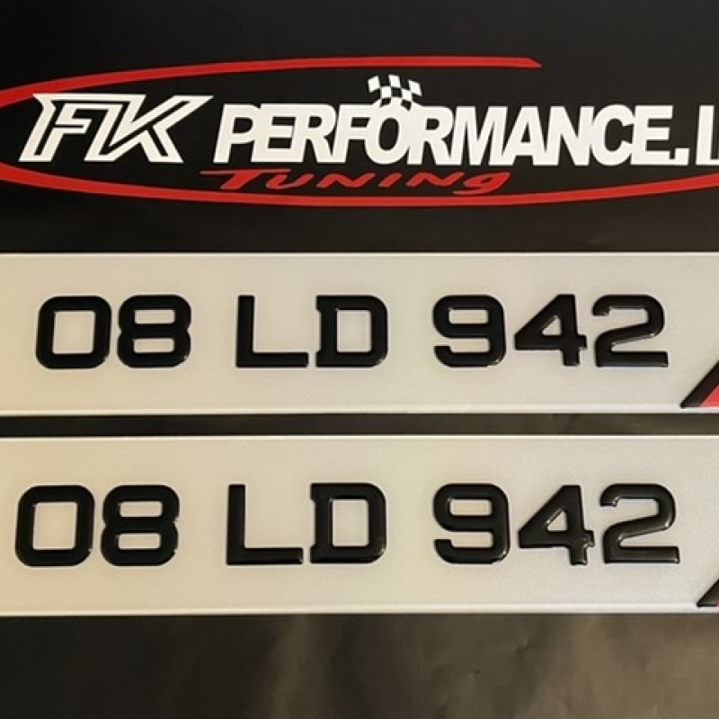 FKGP23 gel number plates 1 pair FKGP23 gel number plates 1 pair