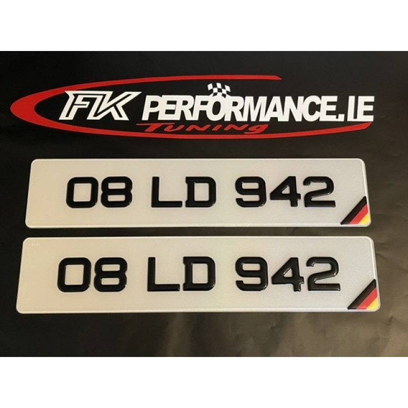 FKGP23 gel number plates 1 pair