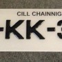 FKGelcc204 blue Irl logo 2 x gel number plates 