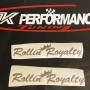 Rollin royalty Sticker small neo chrome , chameleon, rainbow cd effect colour  x 2