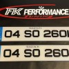 FKGP22 gel number plates 1 pair