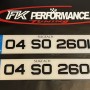 FKGP22 gel number plates 1 pair