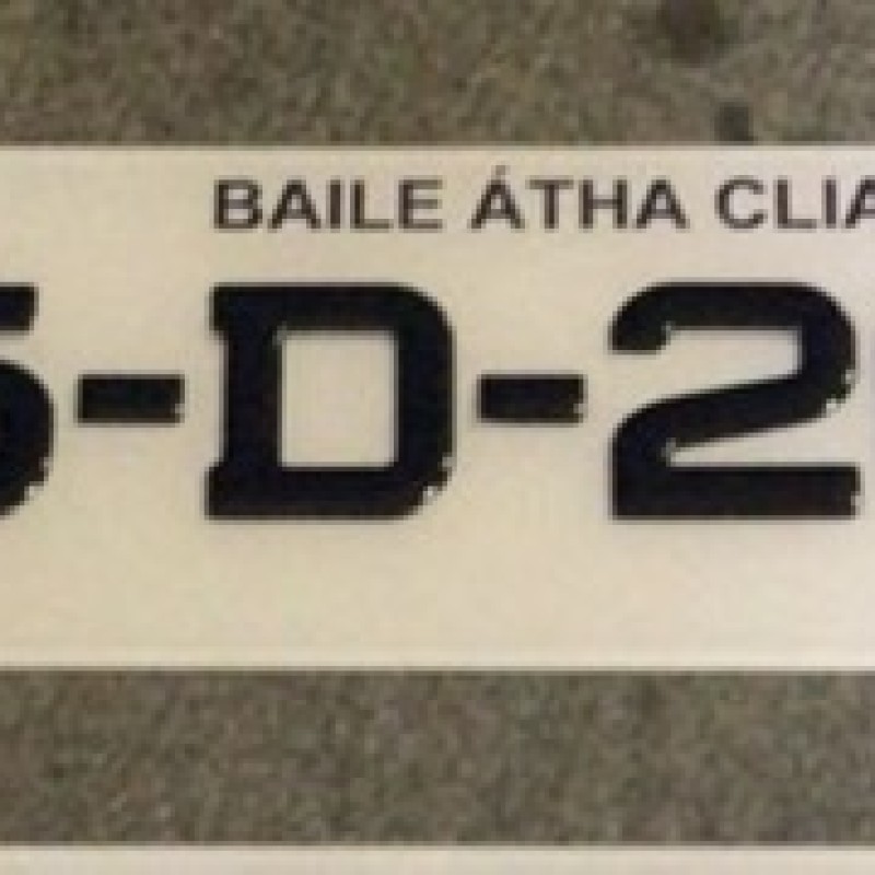 FKGelcc202 black Irl logo 2 x gel number plates  FKGelcc202 black Irl logo 2 x gel number plates