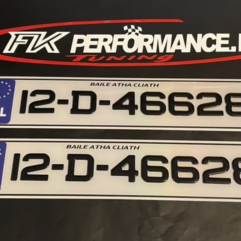 FKGEL007 Donegal style gel fancy nct Plates, 1 pair FKGEL007 Donegal style gel fancy nct Plates, 1 pair