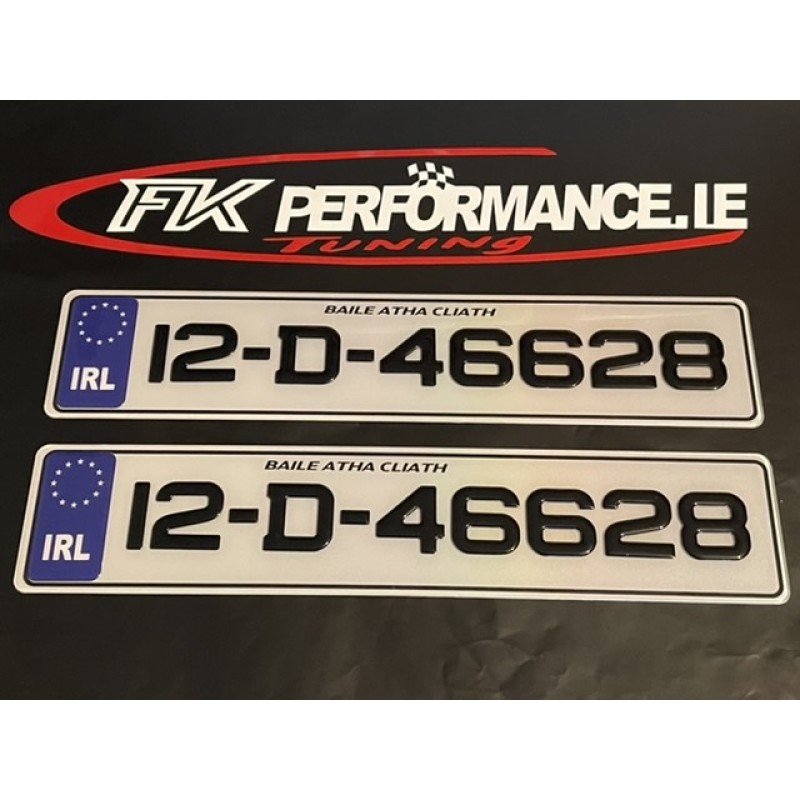 FKGEL007 Donegal style gel fancy nct Plates, 1 pair