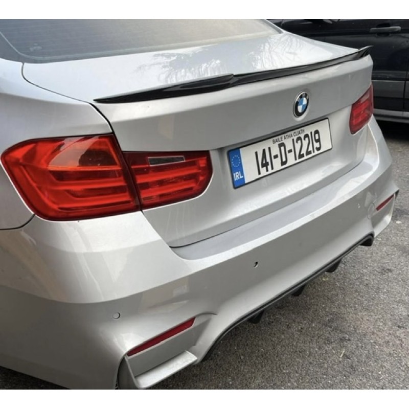 2012 - 2018  Bmw F30 4dr m4 style carbon fibre boot lip spoiler 