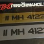 FKGEL921 tinted gel number plates with corner badge 1 pair 