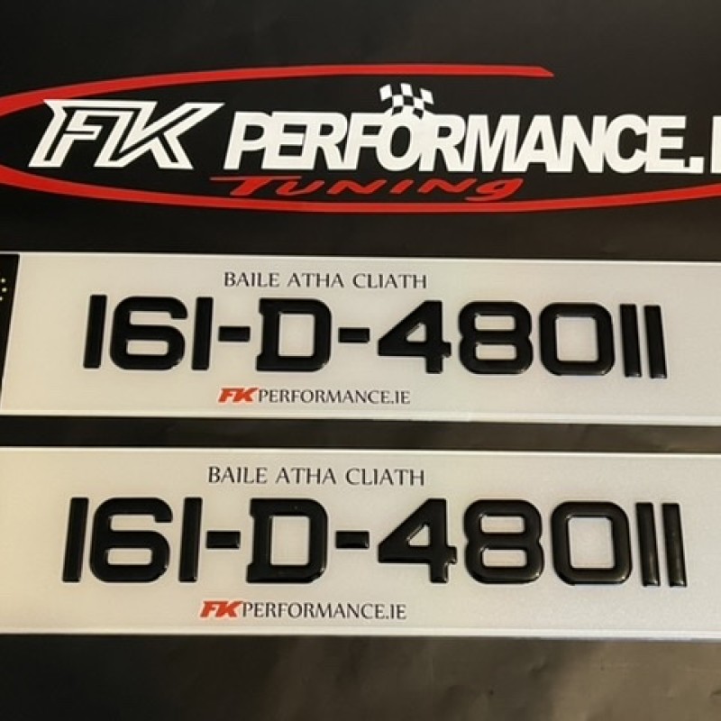 FKGP24 gel number plates 1 pair FKGP24 gel number plates 1 pair