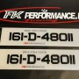 FKGP24 gel number plates 1 pair