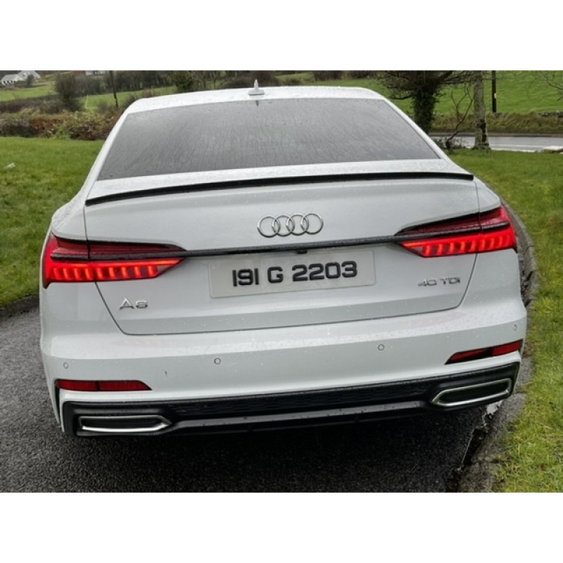 2019 -2022 Audi A6 c8 4dr carbon fibre boot lip spoiler x 1  2019 -2022 Audi A6 c8 4dr carbon fibre boot lip spoiler x 1