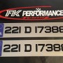 Fkgel822 tinted silver gel number plates blue irl 1 pair
