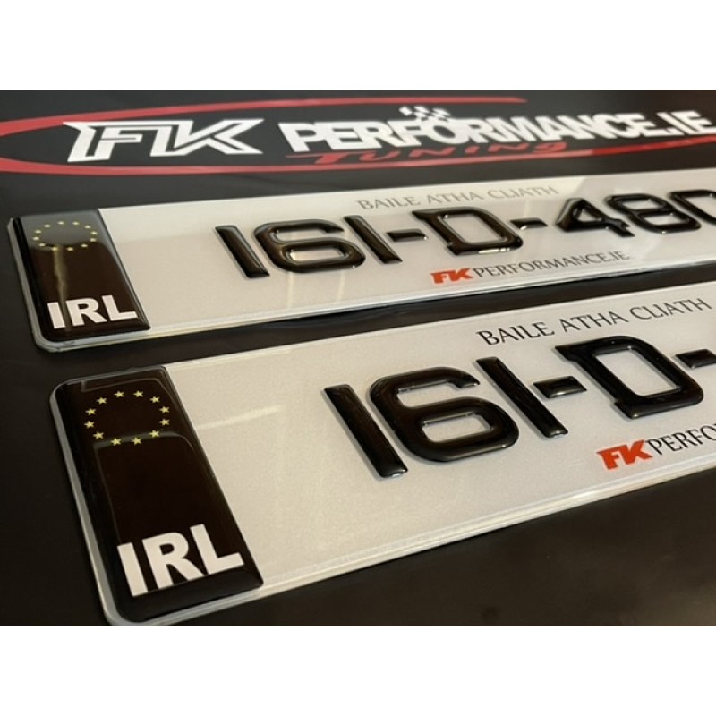 FKGP24 gel number plates 1 pair FKGP24 gel number plates 1 pair