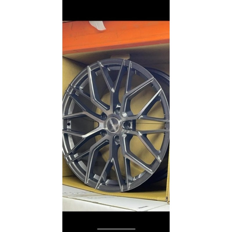   19” veemann grey 5x120 8.5 & 9.5 rear alloys only x 4 