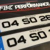 FKGP22 gel number plates 1 pair