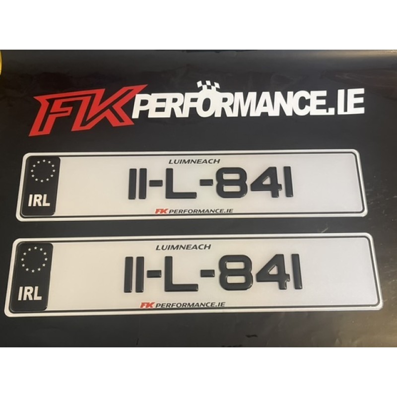 FKGEL072 black edition fk gel  Plates, 1 pair