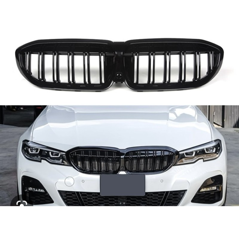 Bmw g20 3 series 2018 - 2021 black kidney grills 1 pair 