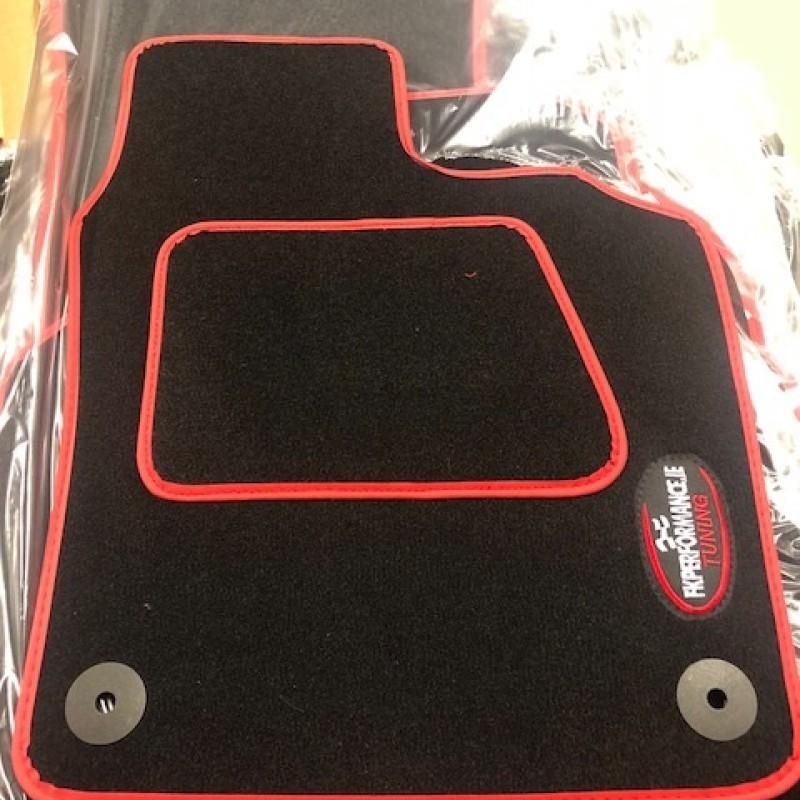 2004-2008 VW Golf mk5 Fk Fitted floor mats red ribbon 2004-2008 VW Golf mk5 Fk Fitted floor mats red ribbon