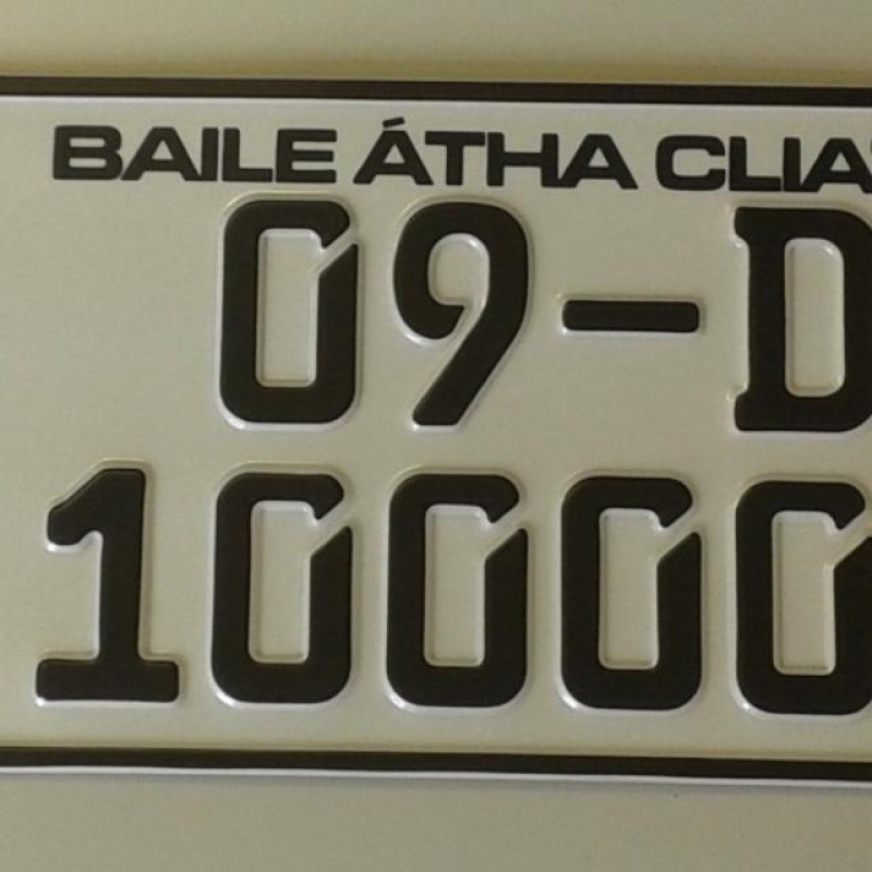 German square Irish Reg Plates Legal style 1 pair German square Irish Reg Plates Legal style 1 pair