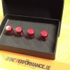 Red Valve Metal Caps X4 