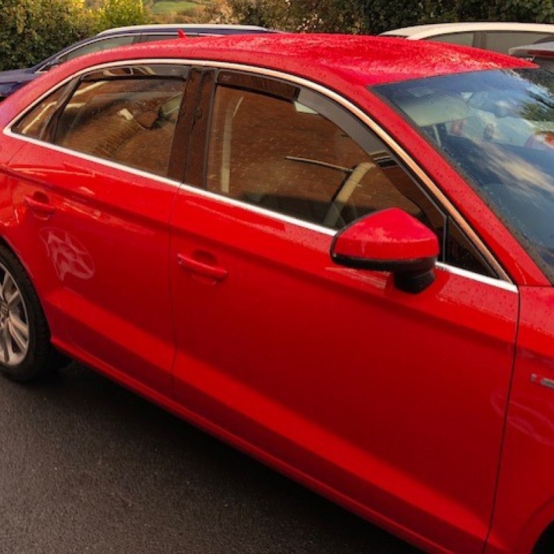 2013+ Audi A3 4 door saloon 4 piece set of Wind Deflectors 2013+ Audi A3 4 door saloon 4 piece set of Wind Deflectors