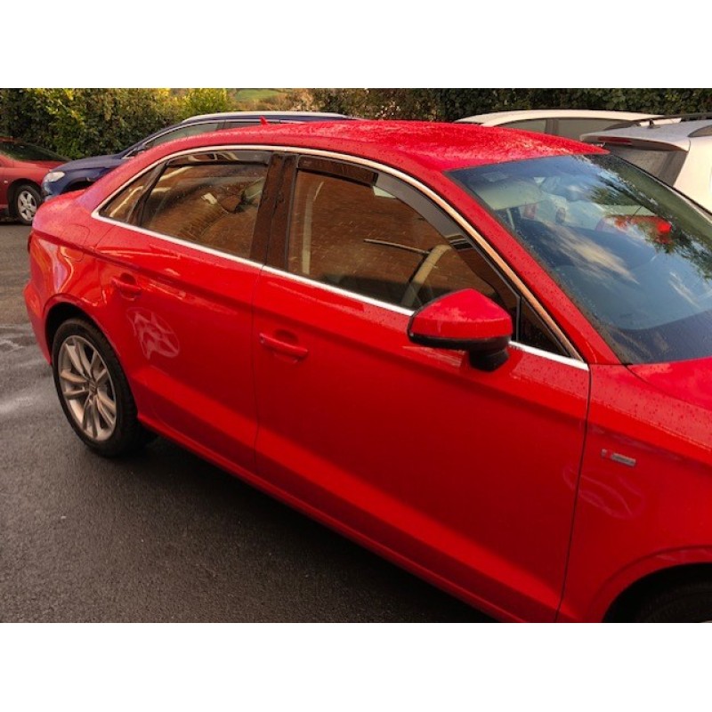 2013+ Audi A3 4 door saloon 2 piece front Wind Deflectors