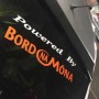 powered by bord na mona windscreen sticker white / orange x1