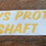 FKWS02  always protect your shaft windscreen sticker x1 yelllow
