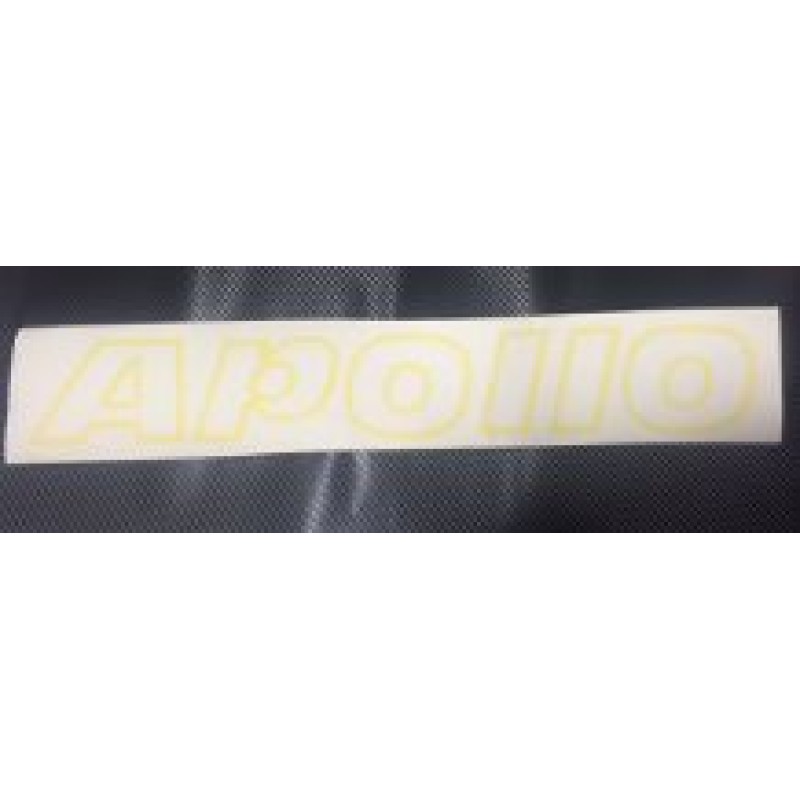 Apollo large windscreen sticker (yellow) x1