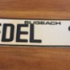 Birthday plate metal pressed, single plate 