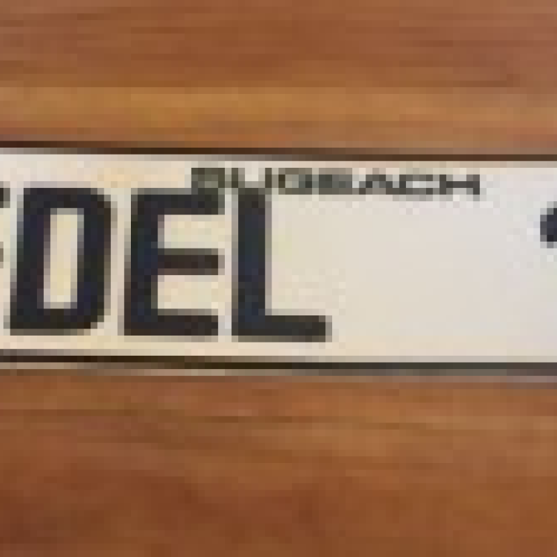 Birthday plate metal pressed, single plate 