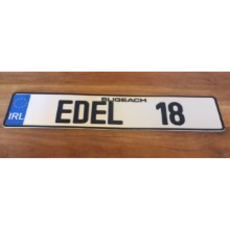 Birthday plate metal pressed, single plate 