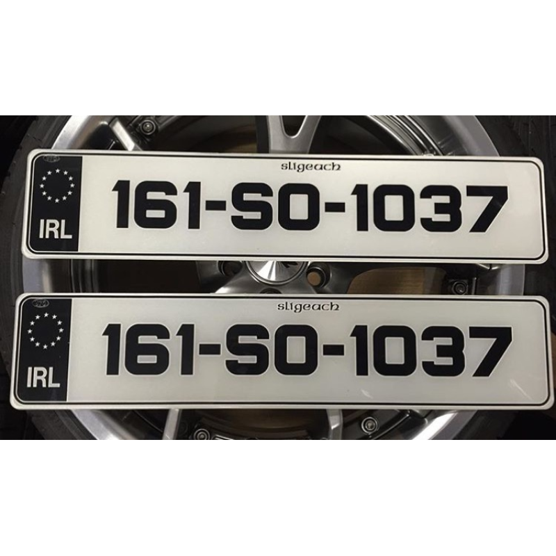 FKX076 number plates, 1 pair