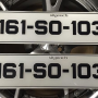 FKX076 number plates, 1 pair
