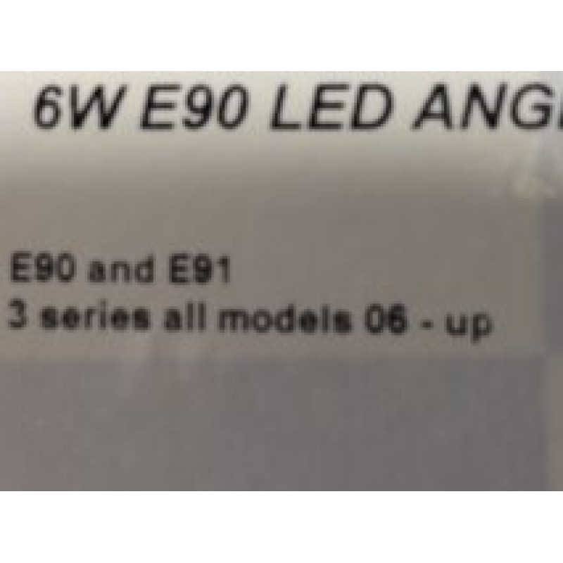 BMW angel eye 6w e90 led kit x1 