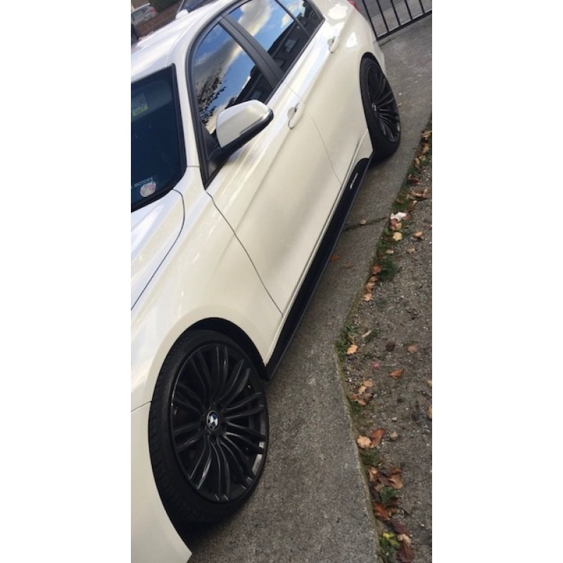 1 x pair maxton Side skirt extensions for 2012+ Bmw f30.