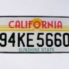 California Reg Plates 1 single plate