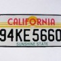 California Reg Plates 1 single plate