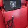Wireless charging car mat for mobile phone. 