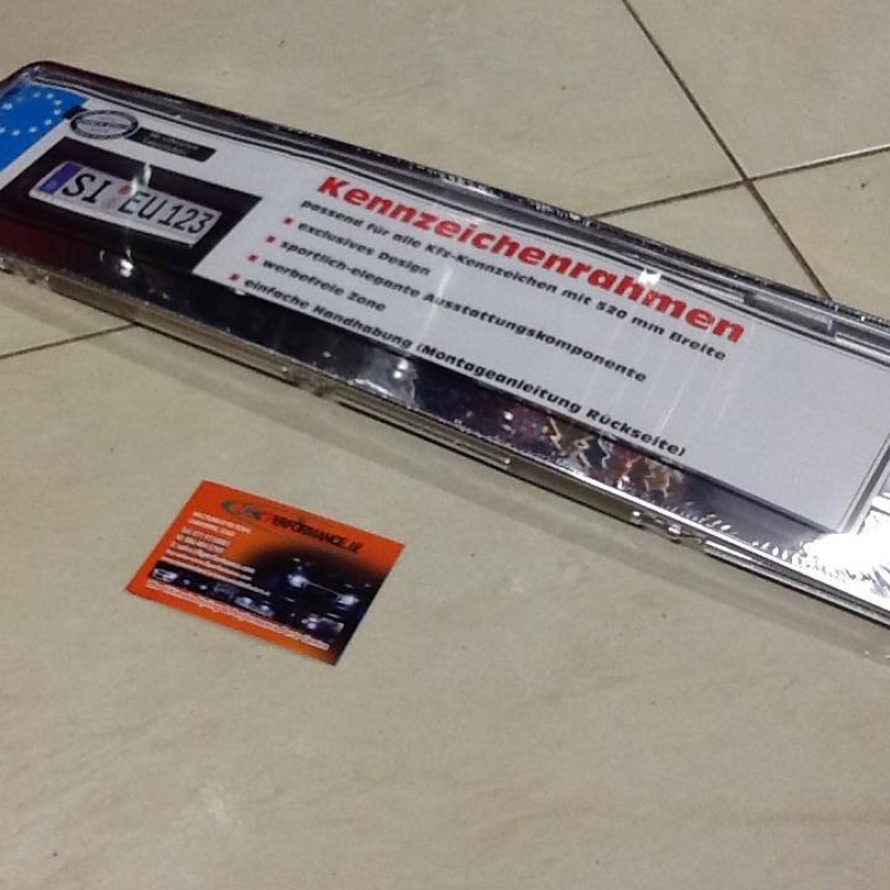 chrome numberplate surround x2 chrome numberplate surround x2