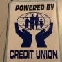 1 x fsk01 powered by credit union decal (white)